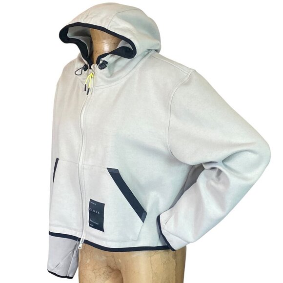 CLOAK Hidden in Plain Sight Boxy Cropped Full Zip Hoodie XL #319H - Picture 4 of 12